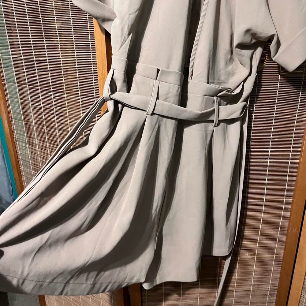 Chic Beige Button-Down Romper - image 4